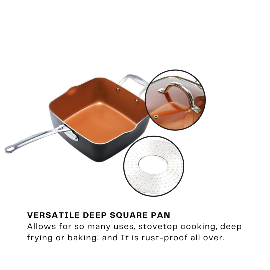Square Deep Frying Pan
